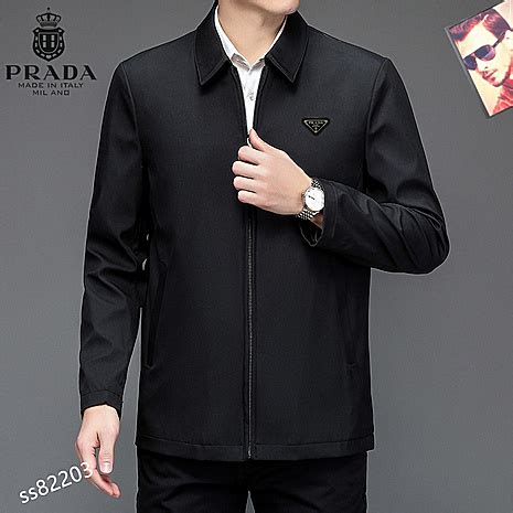 replica prada mens jackets|prada denim jacket men's.